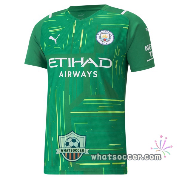 Manchester City Goalkeeper Soccer Jerseys Green 2021-2022