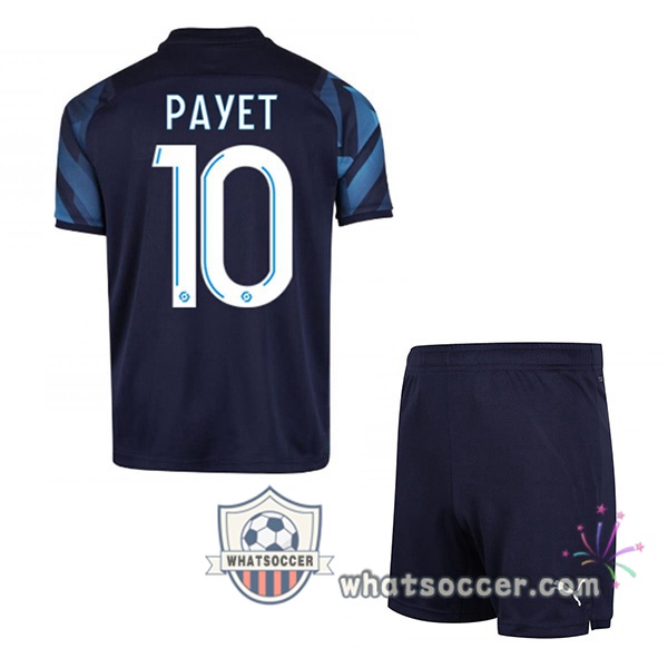 Marseille OM (PAYET 10) Kids Away Soccer Jerseys 2021-2022