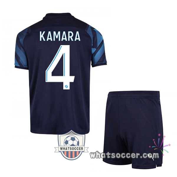 Marseille OM (KAMARA 4) Kids Away Soccer Jerseys 2021-2022