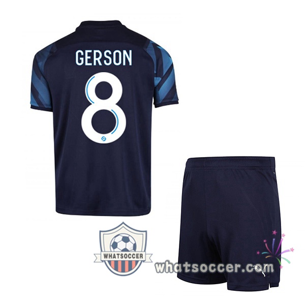 Marseille OM (GERSON 8) Kids Away Soccer Jerseys 2021-2022