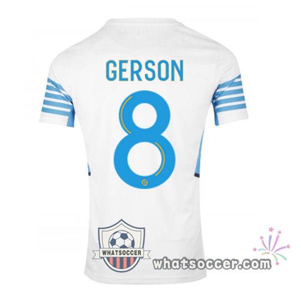 Marseille OM (GERSON 8) Home Soccer Jerseys 2021-2022