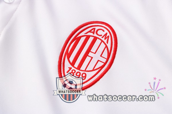 Training Polo AC Milan + Pants White 2021-2022