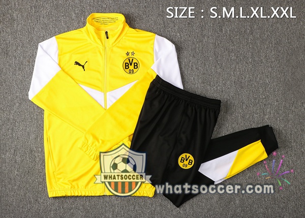 Dortmund BVB Yellow White Training Jacket 2021-2022
