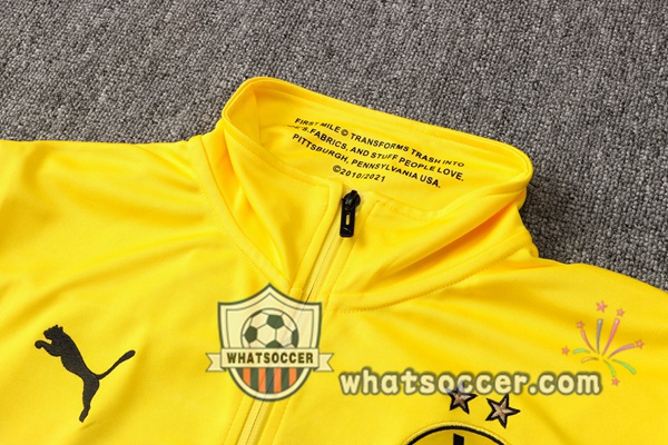 Dortmund BVB Yellow White Training Jacket 2021-2022