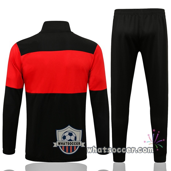 AC Milan Red Black Training Jacket 2021-2022