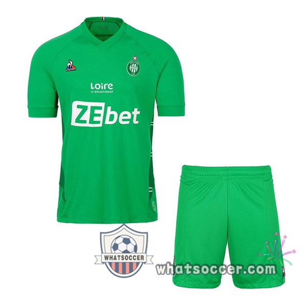 AS St Etienne Kids Home Soccer Jerseys 2021-2022