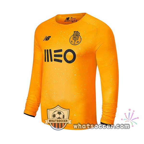 FC Porto Goalkeeper Soccer Jerseys Long Sleeve Orange 2021-2022