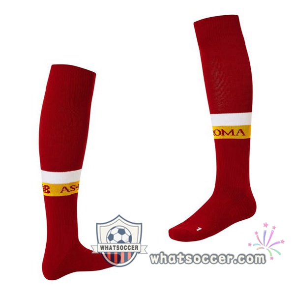 AS Roma Home Soccer Socks 2021-2022