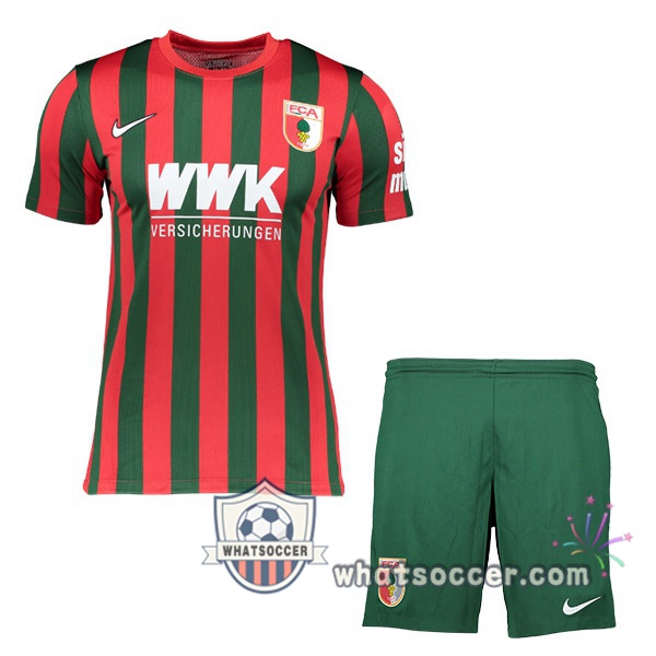 FC Augsburg Kids Home Soccer Jerseys 2021-2022