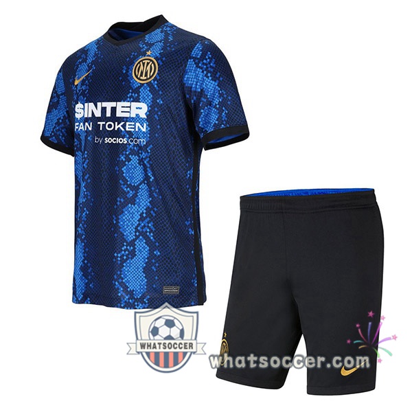 Inter Milan Kids Home Soccer Jerseys 2021-2022