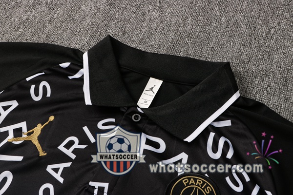 Training Polo JORDAN Paris PSG + Pants Black 2021-2022