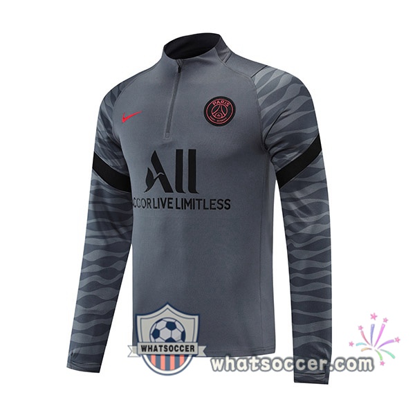 Paris PSG Gray Soccer Sweater 2021-2022
