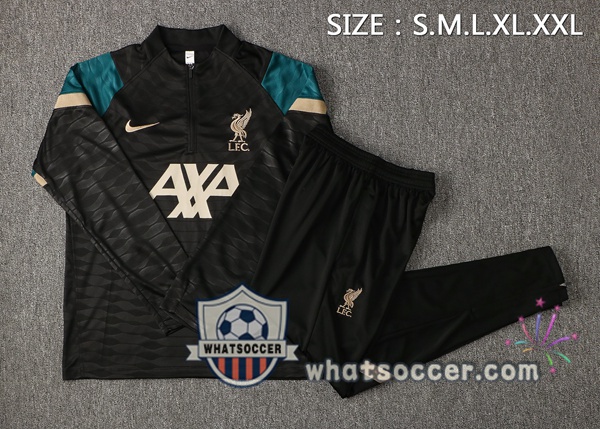 FC Liverpool Black Tracksuit 2021-2022