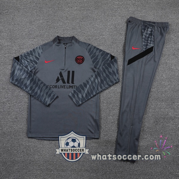 Paris PSG Gray Tracksuit 2021-2022
