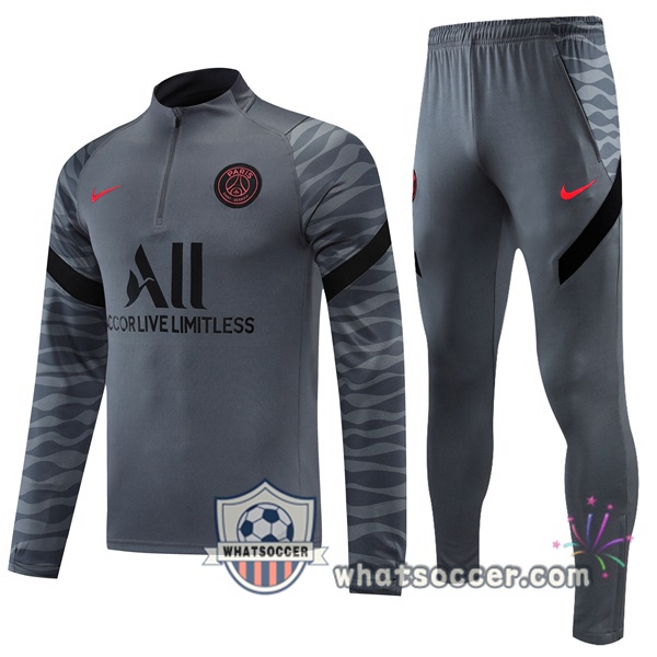 Paris PSG Gray Tracksuit 2021-2022