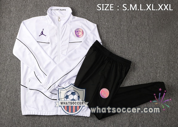 JORDAN Paris PSG White Training Jacket 2021-2022