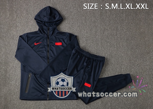 France Blue Royal Hooded Jacket 2021-2022
