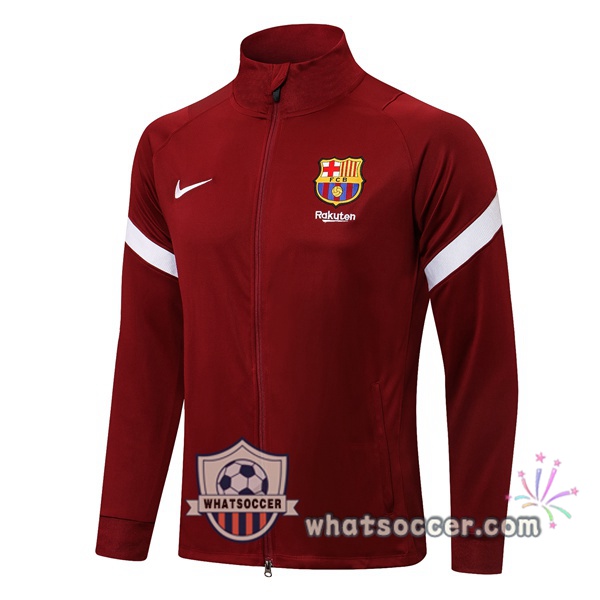 FC Barcelona Red Soccer Jacket 2021-2022