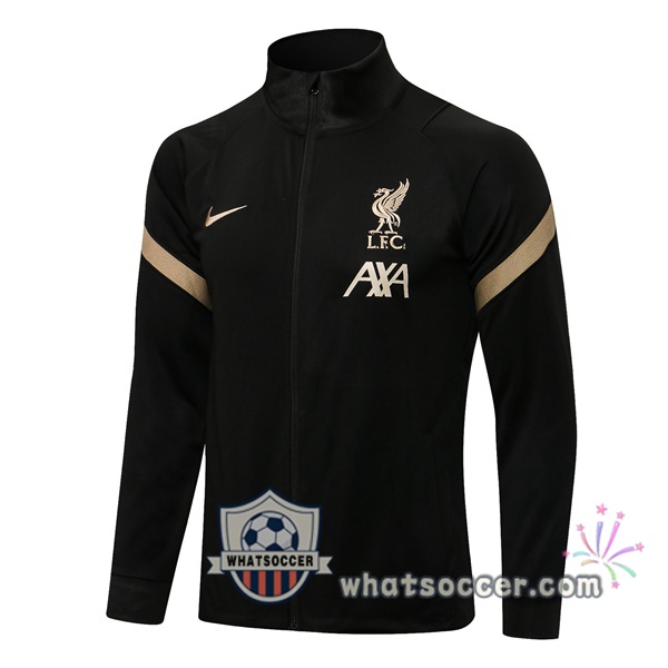 FC Liverpool Black Soccer Jacket 2021-2022
