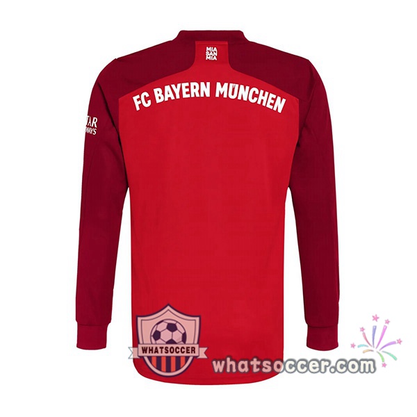 Bayern Munich Home Soccer Jerseys Long Sleeve Red 2021-2022