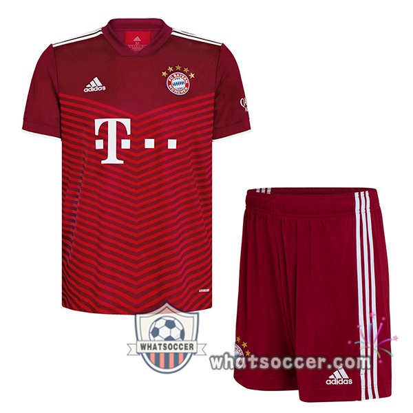 Bayern Munich Kids Home Soccer Jerseys 2021-2022