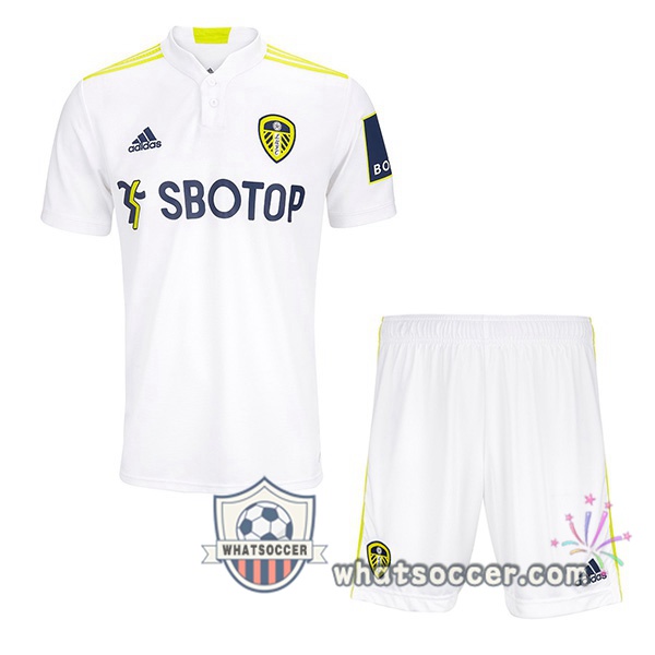 Leeds United Kids Home Soccer Jerseys 2021-2022