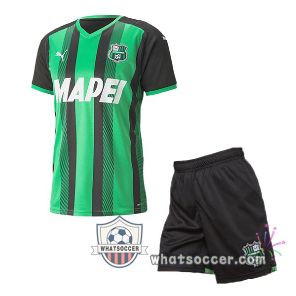 US Sassuolo Kids Home Soccer Jerseys 2021-2022