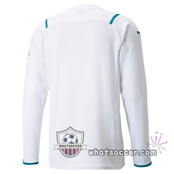 Manchester City Away Soccer Jerseys Long Sleeve 2021-2022