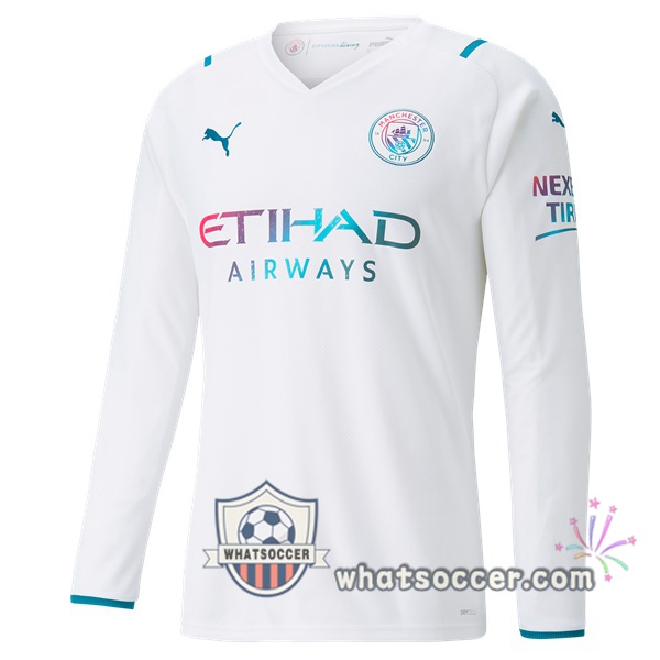 Manchester City Away Soccer Jerseys Long Sleeve 2021-2022