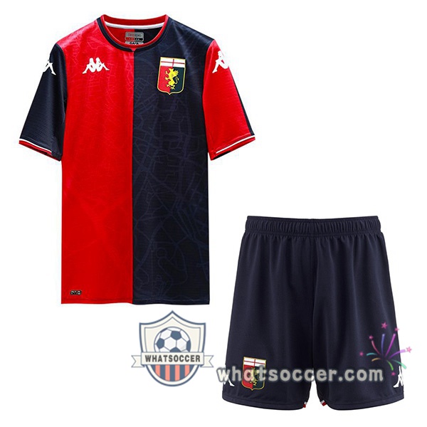 Genoa CFC Kids Home Soccer Jerseys 2021-2022