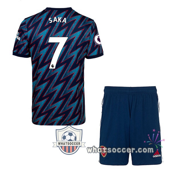 Arsenal (SAKA 7) Kids Third Soccer Jerseys 2021-2022