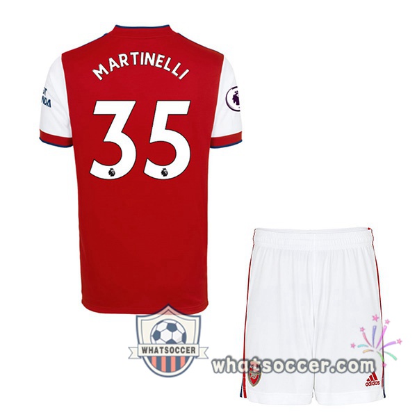 Arsenal (MARTINELLI 35) Kids Home Soccer Jerseys 2021-2022
