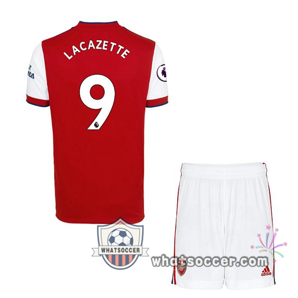 Arsenal (LACAZETTE 9) Kids Home Soccer Jerseys 2021-2022