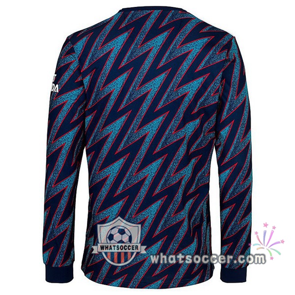 Arsenal Third Soccer Jerseys Long Sleeve Blue 2021-2022