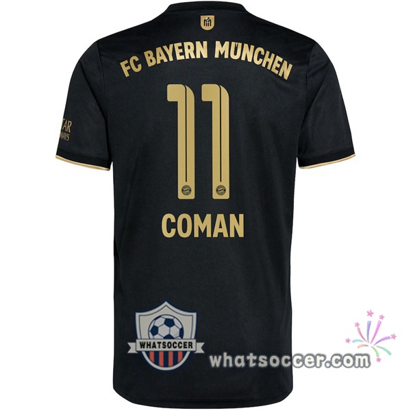 Bayern Munich (Coman 11) Away Soccer Jerseys 2021-2022