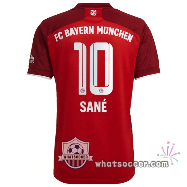Bayern Munich (Sané 10) Home Soccer Jerseys 2021-2022