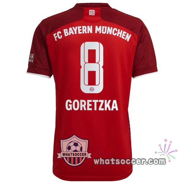 Bayern Munich (Goretzka 8) Home Soccer Jerseys 2021-2022