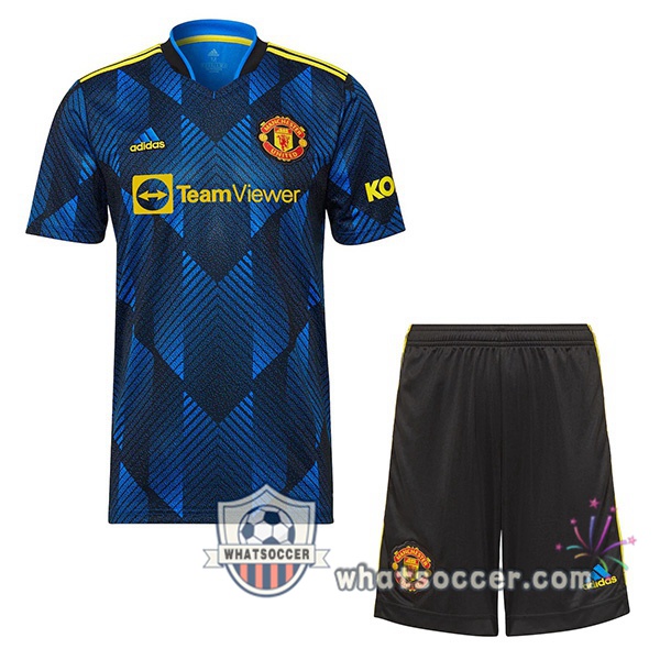 Manchester United Kids Third Soccer Jerseys 2021-2022