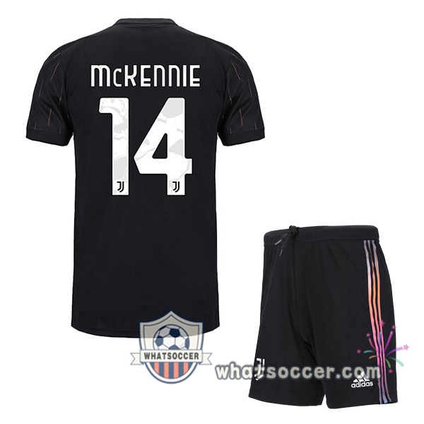 Juventus (McKENNIE 14) Kids Away Soccer Jerseys 2021-2022