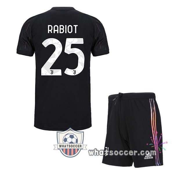 Juventus (RABIOT 25) Kids Away Soccer Jerseys 2021-2022