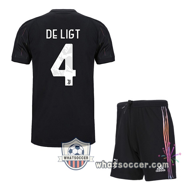 Juventus (DE LIGT 4) Kids Away Soccer Jerseys 2021-2022