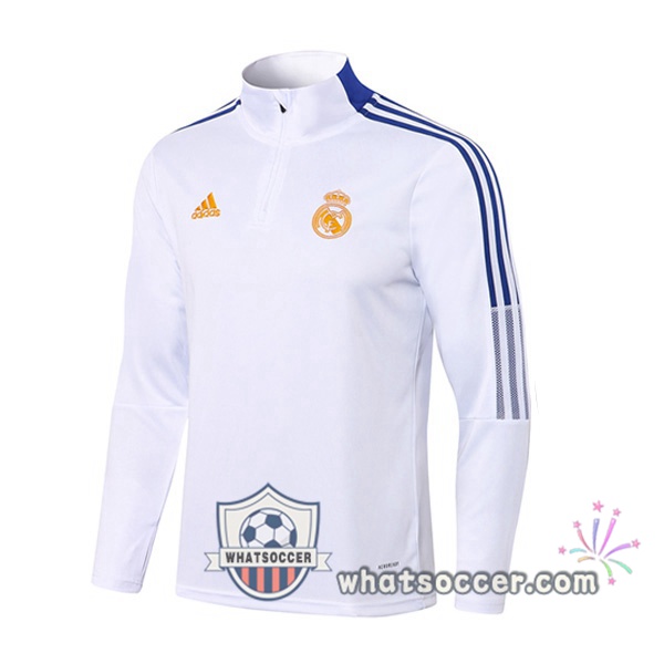 Real Madrid White Soccer Sweater 2021-2022