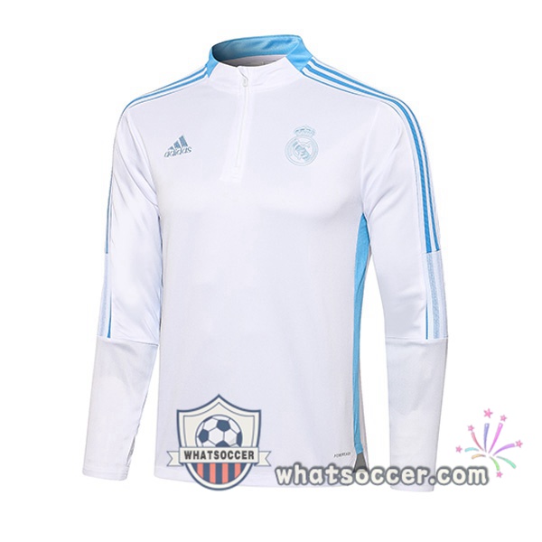 Real Madrid White Soccer Sweater 2021-2022