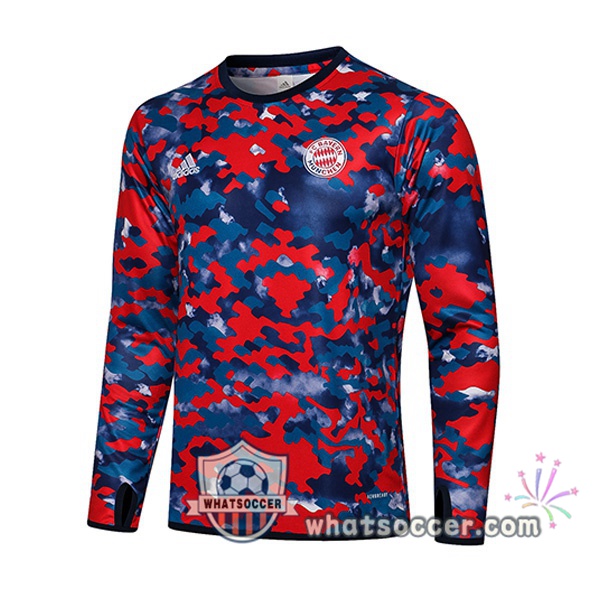 Bayern Munich Blue Red Soccer Sweater 2021-2022