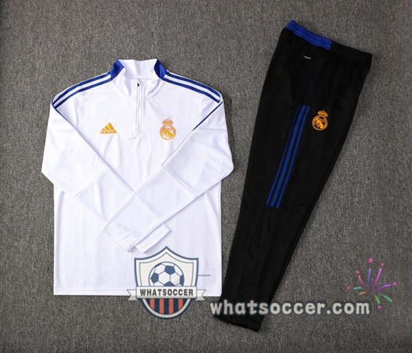 Real Madrid White Tracksuit 2021-2022