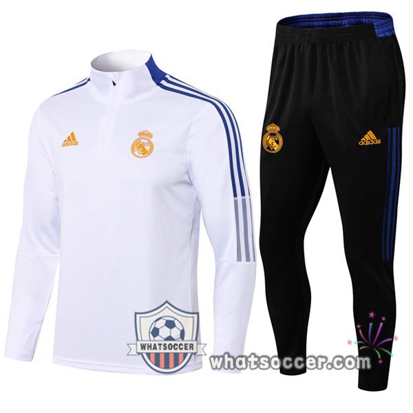Real Madrid White Tracksuit 2021-2022
