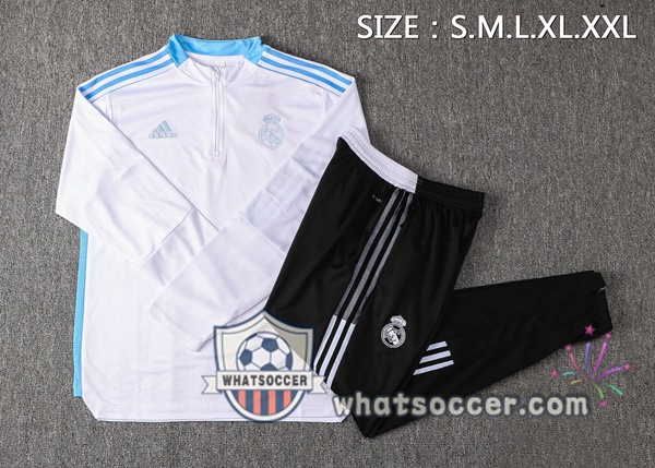 Real Madrid White Tracksuit 2021-2022