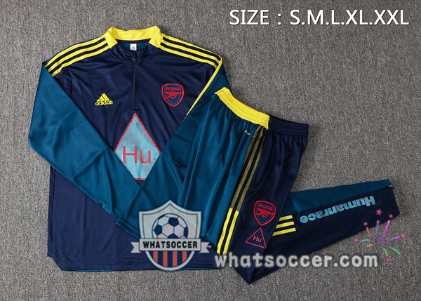 Arsenal Blue Royal Tracksuit 2021-2022
