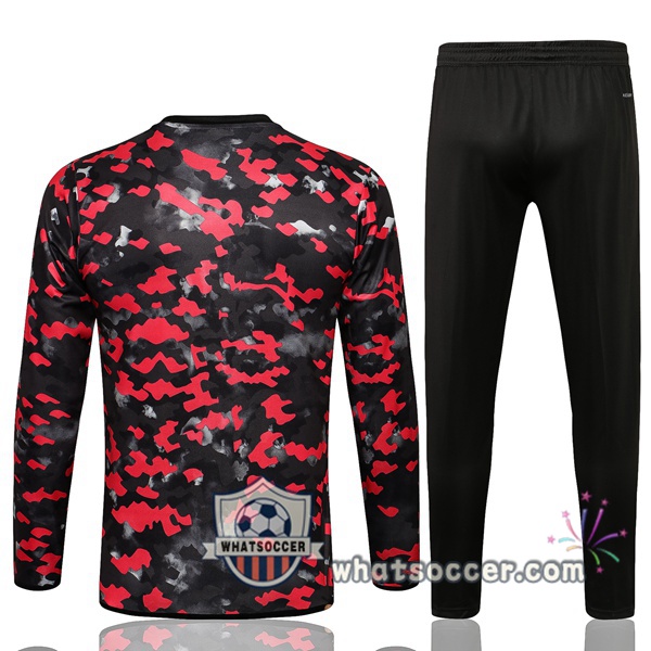 Arsenal Red Black Tracksuit 2021-2022