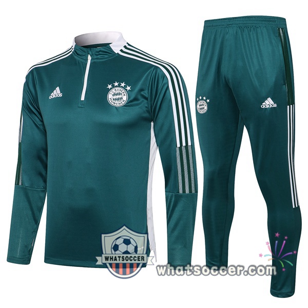 Bayern Munich Green Tracksuit 2021-2022
